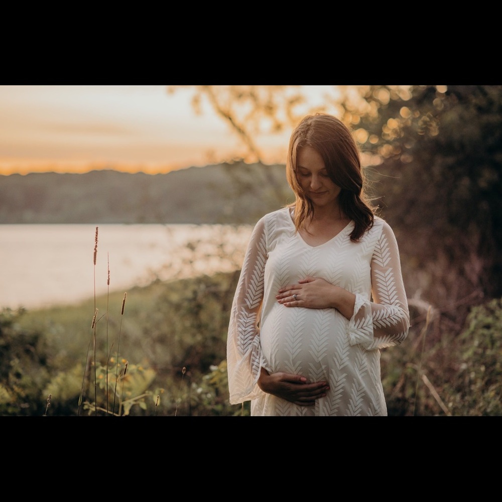 Pink Blush Maternity Dress